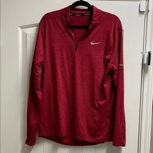 Nike Men's Crimson Lightweight Quarter Zip